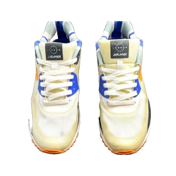 Nike Air Max 90 QS London Home Turf Series Unisex US 8 586845-108 Blue Orange - Picture 13 of 14